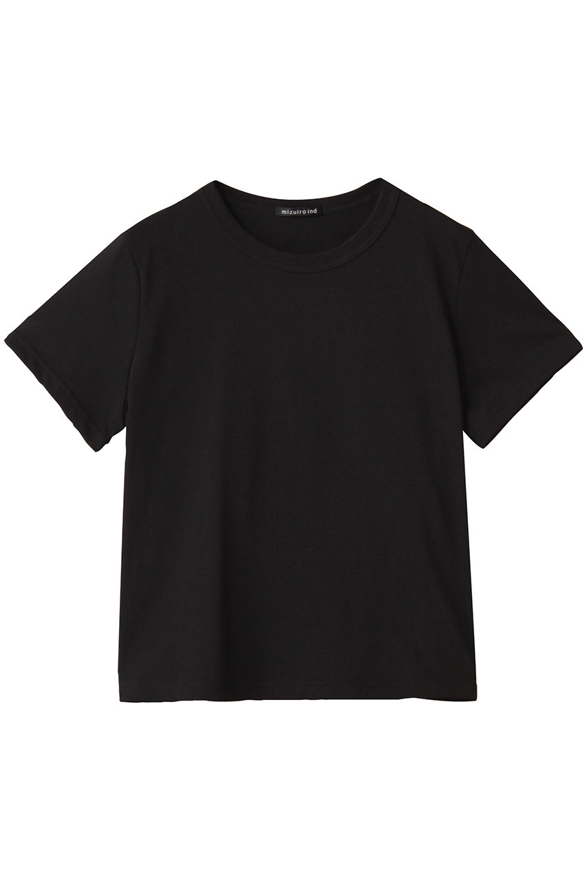 mizuiro ind basic c/neck T Tシャツ (black, F) ミズイロインド ELLE SHOP mizuiro ind basic c/neck T Tシャツ (black, F) ミズイロインド ELLE SHOP