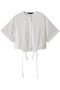 dots drawstring shirt シャツ ミズイロインド/mizuiro ind off white