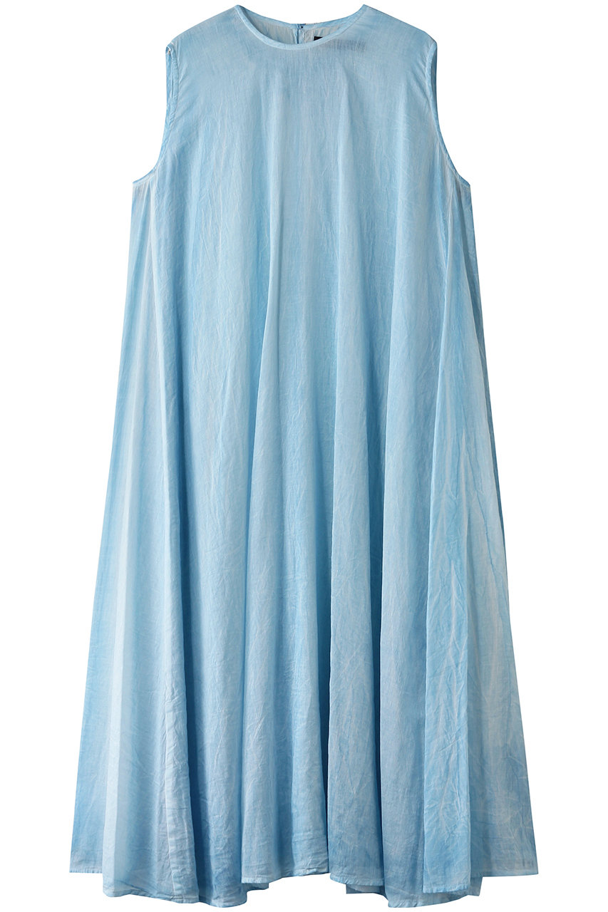 mizuiro ind pigment dyed long flare OP ワンピース (l.blue, F) ミズイロインド ELLE SHOP mizuiro ind pigment dyed long flare OP ワンピース (l.blue, F) ミズイロインド ELLE SHOP