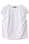 gathered puff slv PO プルオーバー ミズイロインド/mizuiro ind off white