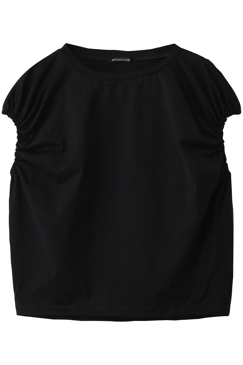 mizuiro ind gathered puff slv PO プルオーバー (black, F) ミズイロインド ELLE SHOP mizuiro ind gathered puff slv PO プルオーバー (black, F) ミズイロインド ELLE SHOP