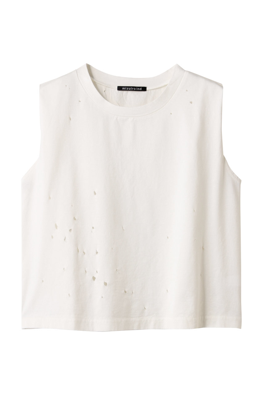 mizuiro ind punching N/S PO プルオーバー (off white, F) ミズイロインド ELLE SHOP mizuiro ind punching N/S PO プルオーバー (off white, F) ミズイロインド ELLE SHOP