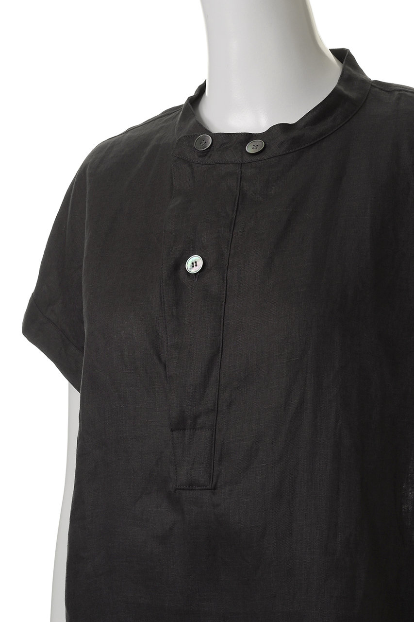 mizuiro ind(ミズイロインド)｜T/W stand collar shirt tunic