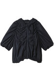 gathered hooded  shirt シャツ