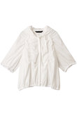 gathered hooded  shirt シャツ