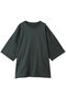 crew neck wide tunic チュニック ミズイロインド/mizuiro ind green