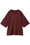 crew neck wide tunic チュニック ミズイロインド/mizuiro ind wine