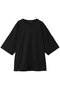 crew neck wide tunic チュニック ミズイロインド/mizuiro ind black
