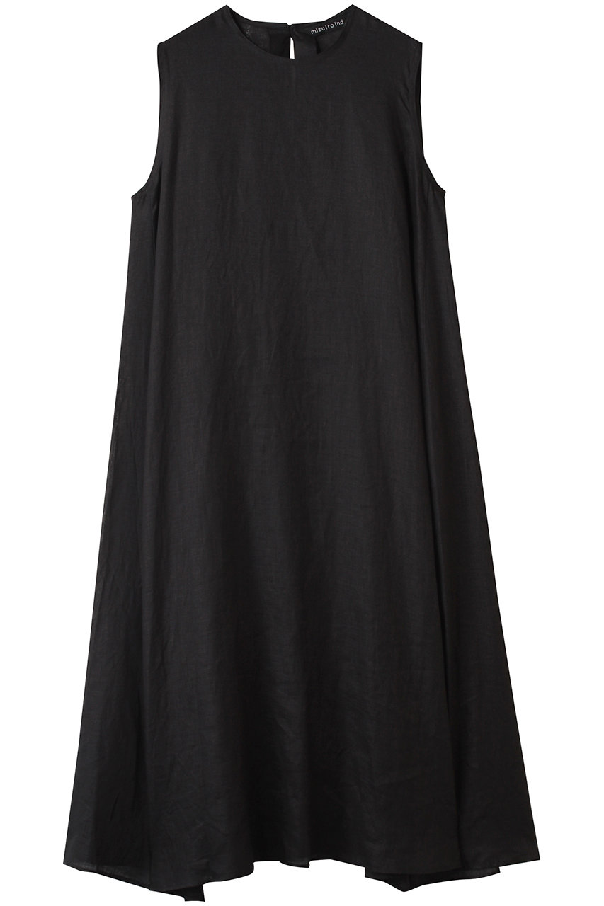 mizuiro ind linen N/S flare OP ワンピース (black, F) ミズイロインド ELLE SHOP mizuiro ind linen N/S flare OP ワンピース (black, F) ミズイロインド ELLE SHOP