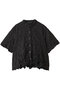 washer pleats flare check shirt シャツ ミズイロインド/mizuiro ind black