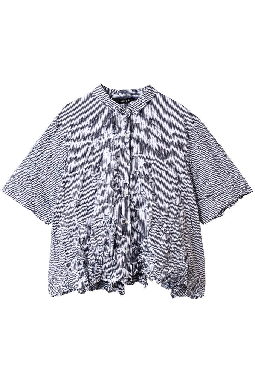 mizuiro ind washer pleats flare check shirt シャツ (96, F) ミズイロインド ELLE SHOP mizuiro ind washer pleats flare check shirt シャツ (96, F) ミズイロインド ELLE SHOP
