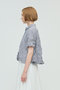 washer pleats flare check shirt シャツ ミズイロインド/mizuiro ind