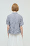washer pleats flare check shirt シャツ ミズイロインド/mizuiro ind