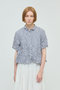 washer pleats flare check shirt シャツ ミズイロインド/mizuiro ind