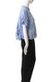 washer pleats flare check shirt シャツ ミズイロインド/mizuiro ind