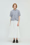 washer pleats flare check shirt シャツ ミズイロインド/mizuiro ind