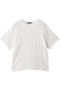 stretch lace c/neck T Tシャツ ミズイロインド/mizuiro ind off white
