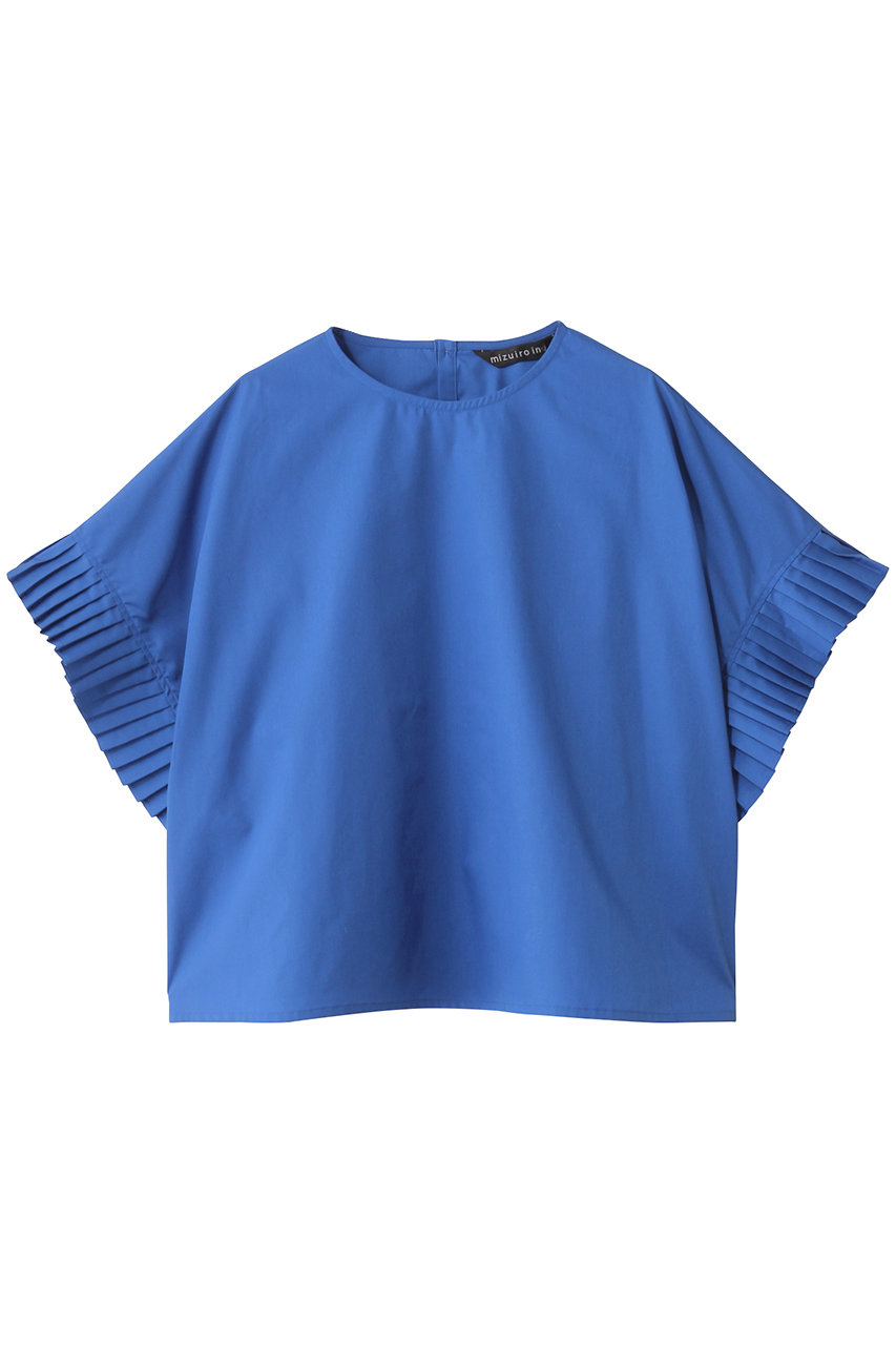 mizuiro ind pleats slv P/O プルオーバー (blue, F) ミズイロインド ELLE SHOP