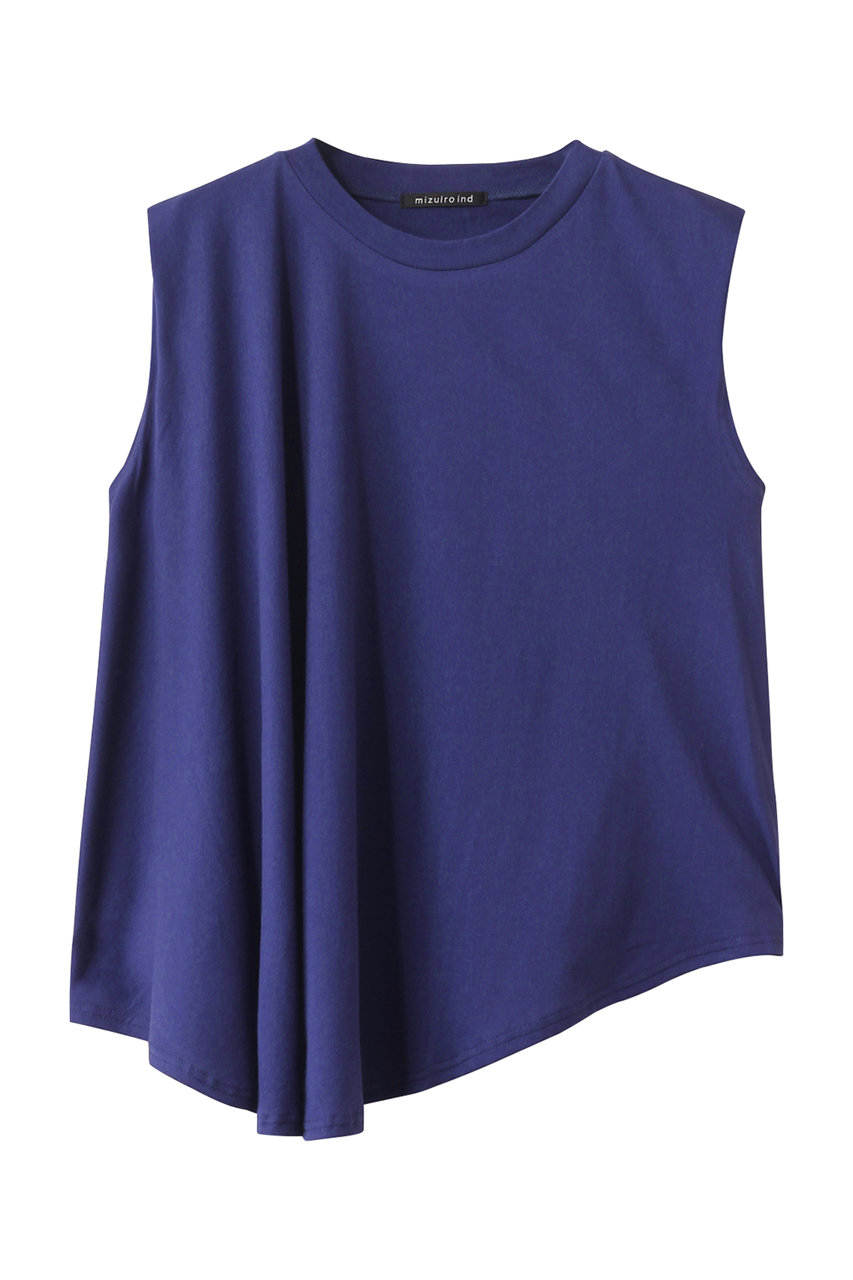 mizuiro ind c/neck asymmetry PO プルオーバー (blue, F) ミズイロインド ELLE SHOP mizuiro ind c/neck asymmetry PO プルオーバー (blue, F) ミズイロインド ELLE SHOP
