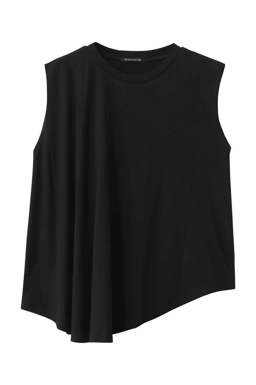mizuiro ind c/neck asymmetry PO プルオーバー (black, F) ミズイロインド ELLE SHOP mizuiro ind c/neck asymmetry PO プルオーバー (black, F) ミズイロインド ELLE SHOP