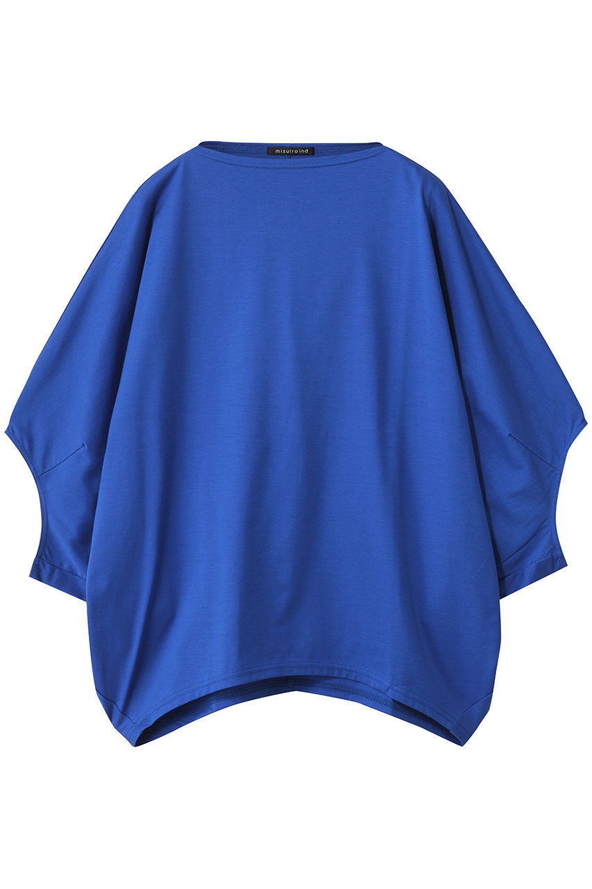mizuiro ind boat neck dolman P/O プルオーバー (blue, F) ミズイロインド ELLE SHOP mizuiro ind boat neck dolman P/O プルオーバー (blue, F) ミズイロインド ELLE SHOP
