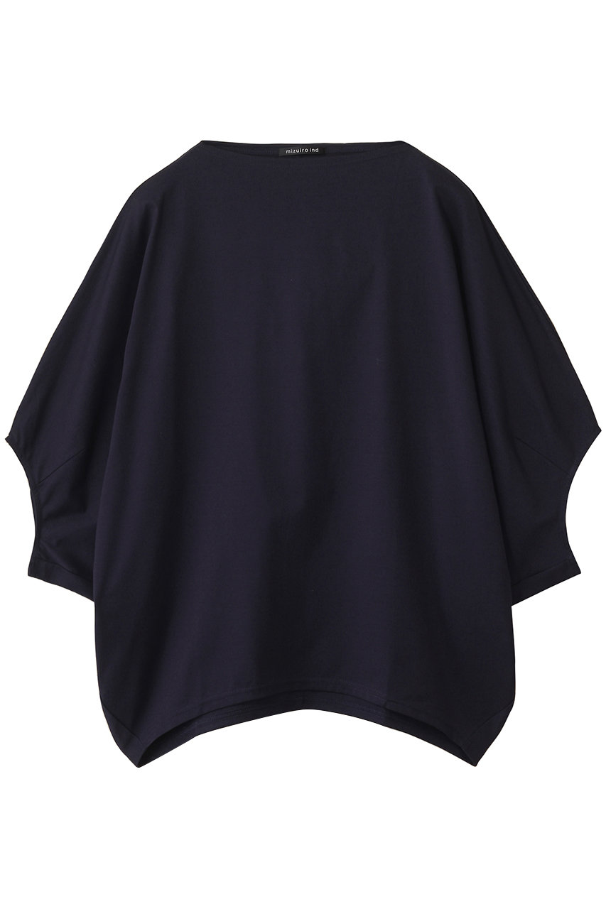 mizuiro ind boat neck dolman P/O プルオーバー (navy, F) ミズイロインド ELLE SHOP mizuiro ind boat neck dolman P/O プルオーバー (navy, F) ミズイロインド ELLE SHOP