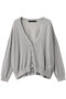 v neck wide C/D カーディガン ミズイロインド/mizuiro ind gray