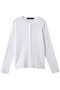crew neck rib C/D カーディガン ミズイロインド/mizuiro ind white