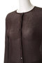 crew neck rib C/D カーディガン ミズイロインド/mizuiro ind