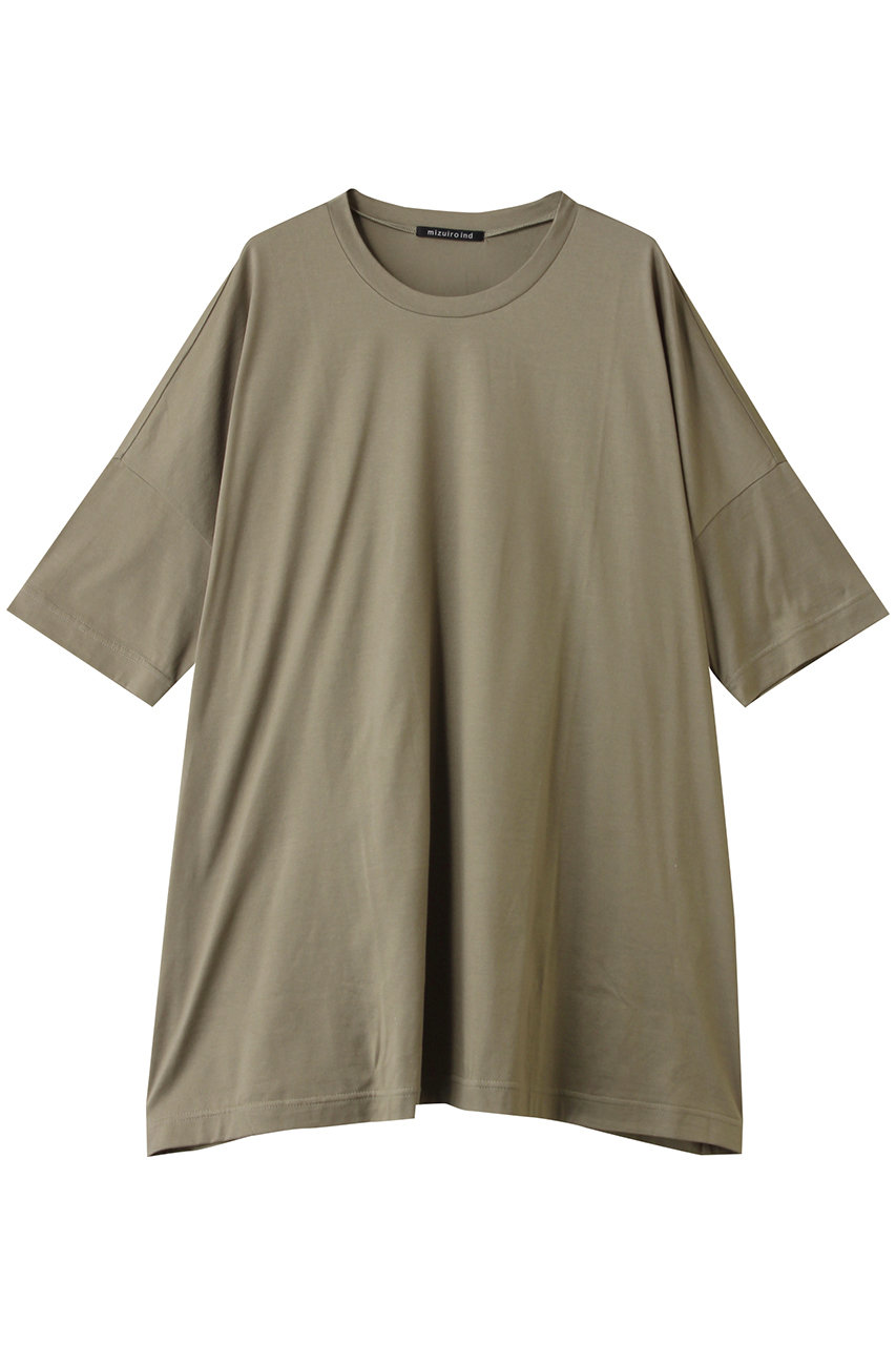 mizuiro ind wide c/neck tunic チュニック (beige, F) ミズイロインド ELLE SHOP mizuiro ind wide c/neck tunic チュニック (beige, F) ミズイロインド ELLE SHOP