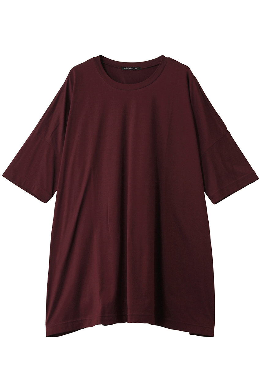 mizuiro ind wide c/neck tunic チュニック (wine, F) ミズイロインド ELLE SHOP mizuiro ind wide c/neck tunic チュニック (wine, F) ミズイロインド ELLE SHOP