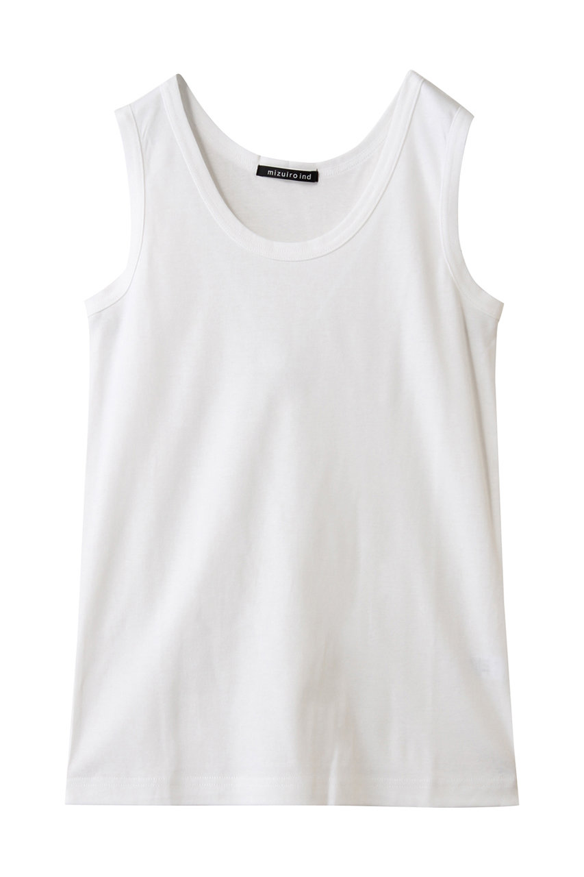 mizuiro ind basic rib tanktop タンクトップ (off white, F) ミズイロインド ELLE SHOP mizuiro ind basic rib tanktop タンクトップ (off white, F) ミズイロインド ELLE SHOP