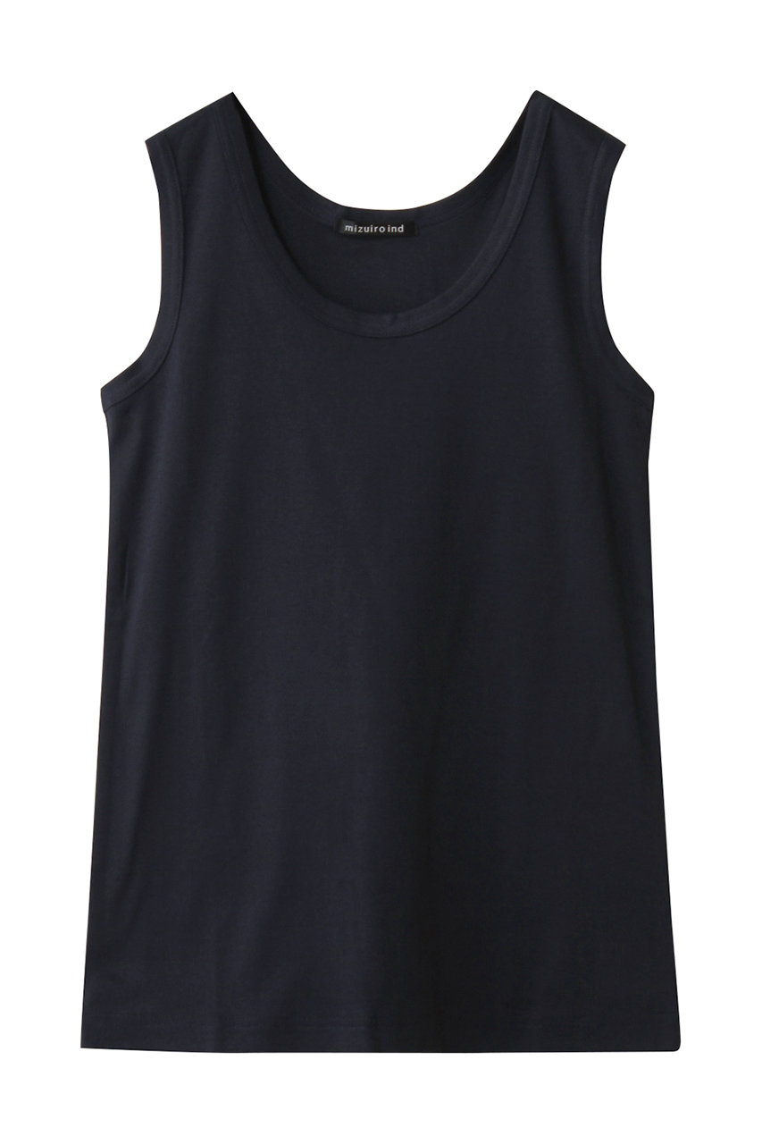 mizuiro ind basic rib tanktop タンクトップ (navy, F) ミズイロインド ELLE SHOP mizuiro ind basic rib tanktop タンクトップ (navy, F) ミズイロインド ELLE SHOP