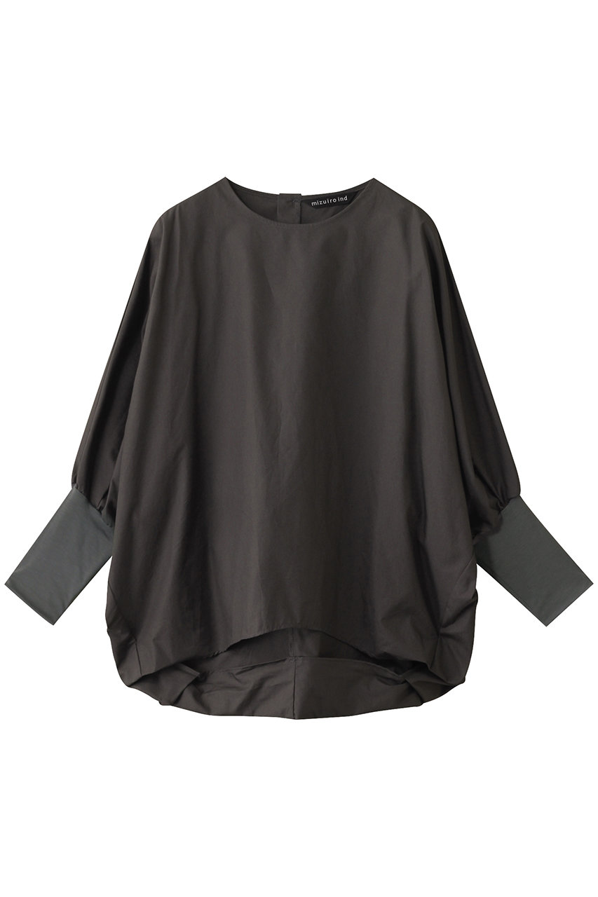 mizuiro ind crew neck cocoon P/O プルオーバー (c.gray, F) ミズイロインド ELLE SHOP mizuiro ind crew neck cocoon P/O プルオーバー (c.gray, F) ミズイロインド ELLE SHOP
