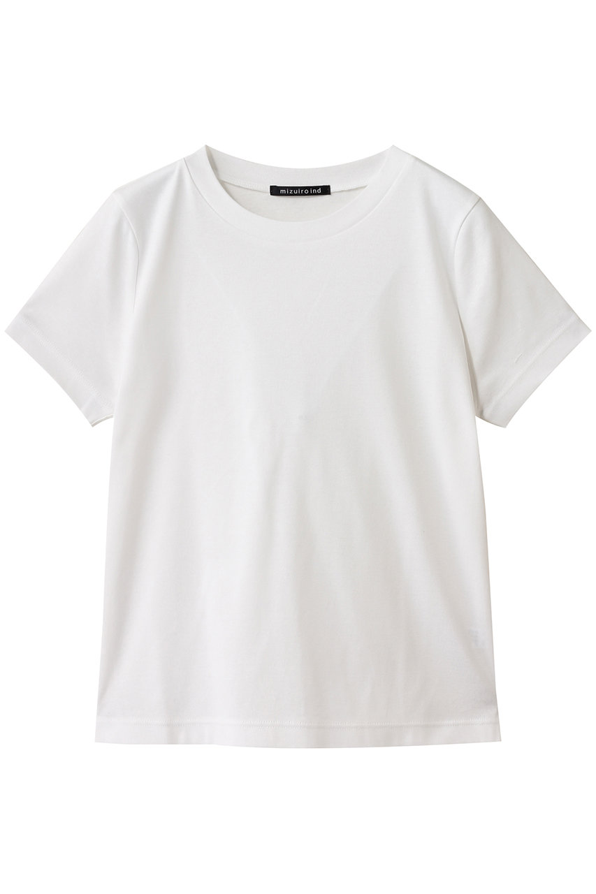 mizuiro ind compact basic T Tシャツ (off white, F) ミズイロインド ELLE SHOP mizuiro ind compact basic T Tシャツ (off white, F) ミズイロインド ELLE SHOP