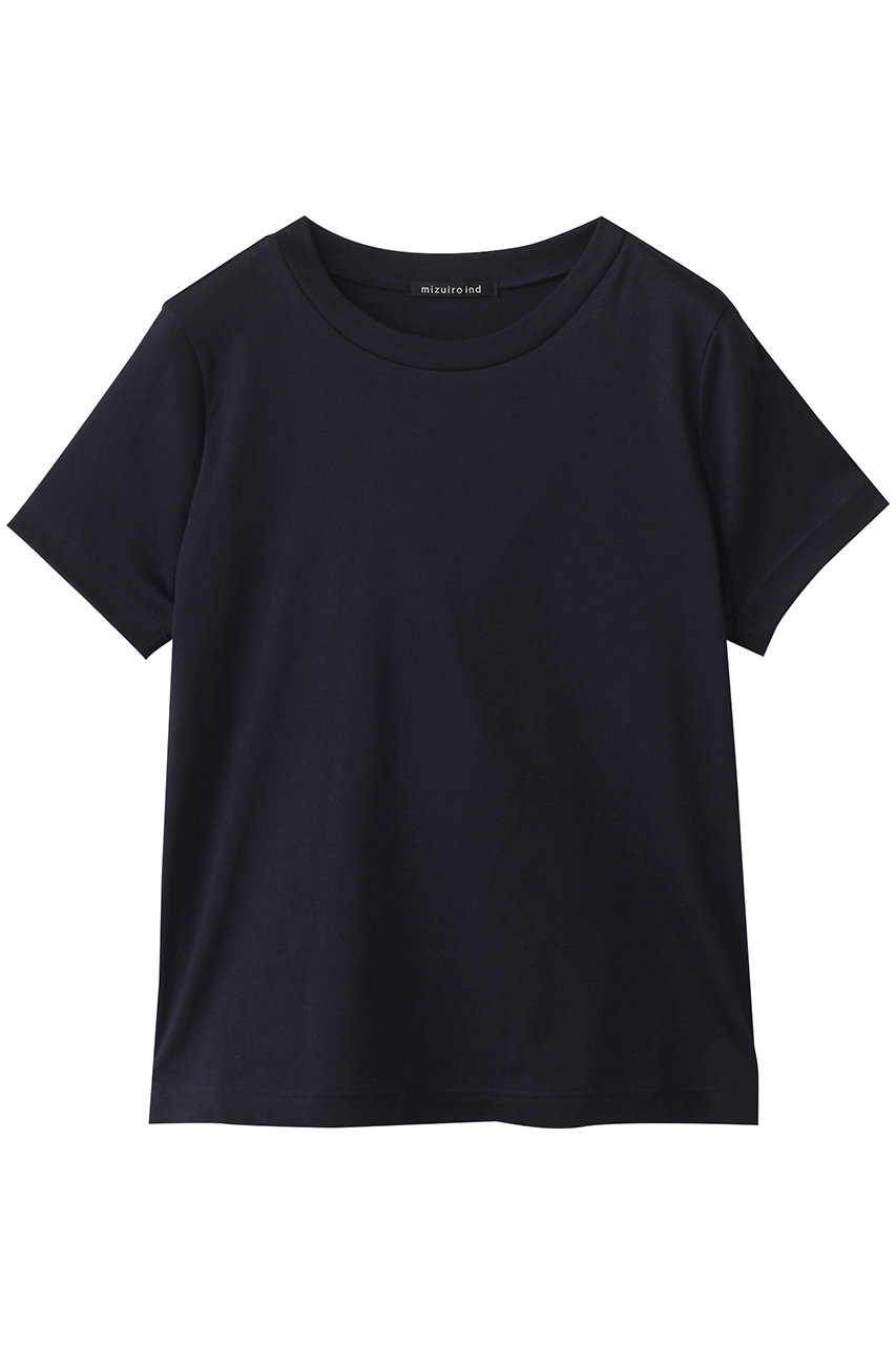 mizuiro ind compact basic T Tシャツ (navy, F) ミズイロインド ELLE SHOP mizuiro ind compact basic T Tシャツ (navy, F) ミズイロインド ELLE SHOP