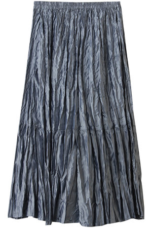 ミズイロインド/mizuiro indのsatin washer pleats SK スカート(110700/110703)