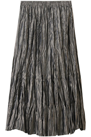 ミズイロインド/mizuiro indのsatin washer pleats SK スカート(110700/110703)