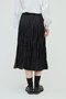 サテンワッシャープリーツスカート ミズイロインド/mizuiro ind