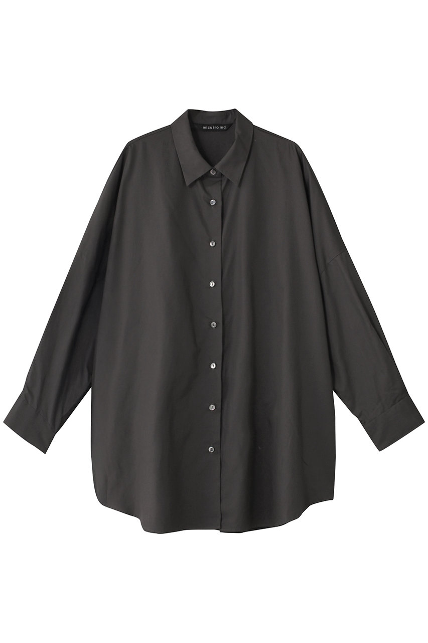 mizuiro ind wide tunic shirt シャツ (c.gray, F) ミズイロインド ELLE SHOP mizuiro ind wide tunic shirt シャツ (c.gray, F) ミズイロインド ELLE SHOP