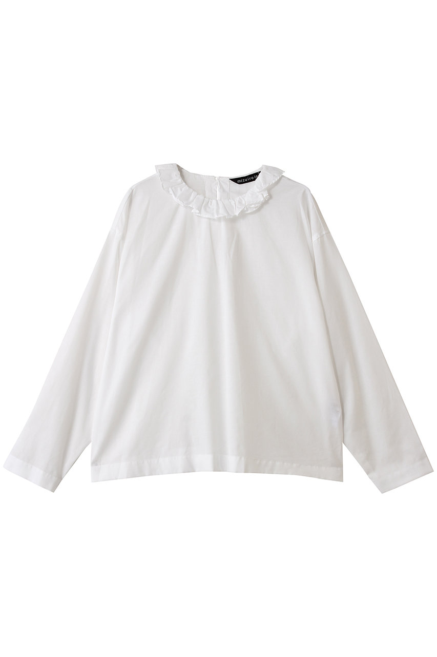 mizuiro ind(ミズイロインド)｜frill collar P/O shirt シャツ