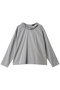 フリルカラープルオーバーシャツ ミズイロインド/mizuiro ind l.gray