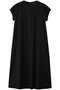 Aラインショートスリーブワンピース ミズイロインド/mizuiro ind black