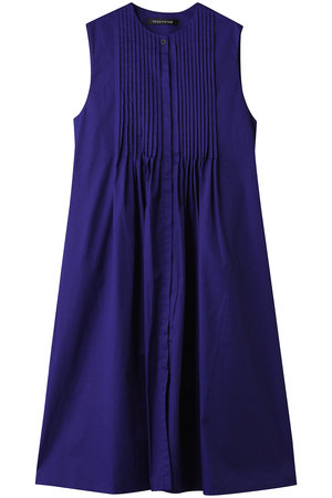 ミズイロインド/mizuiro indのcrew neck pin tucked OP ワンピース(110500/110503)