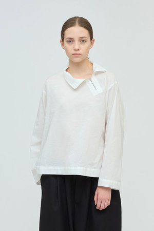 ミズイロインド/mizuiro indのzip high neck collar P/O プルオーバー(110400/110403)