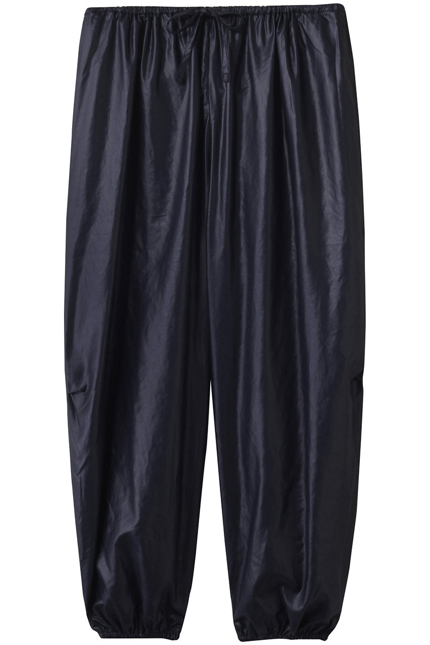 mizuiro ind glossy drawstring hem easy PT パンツ (navy, F) ミズイロインド ELLE SHOP mizuiro ind glossy drawstring hem easy PT パンツ (navy, F) ミズイロインド ELLE SHOP