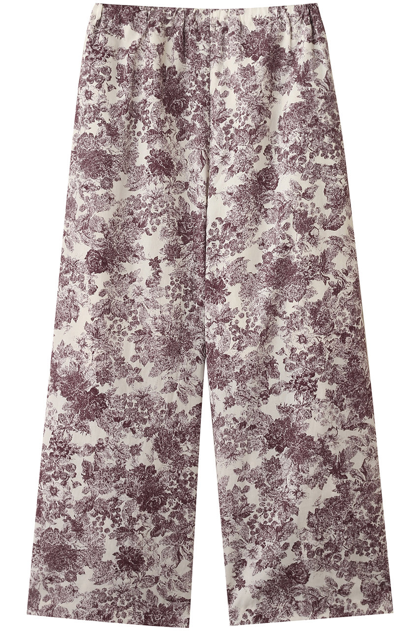 mizuiro ind print easy PT パンツ (beige, F) ミズイロインド ELLE SHOP mizuiro ind print easy PT パンツ (beige, F) ミズイロインド ELLE SHOP