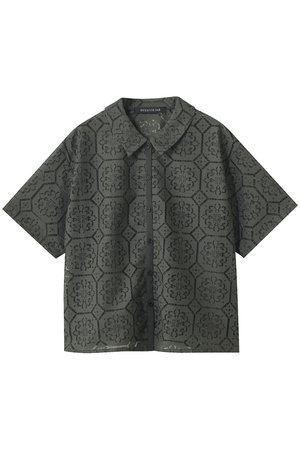 ミズイロインド/mizuiro indのtile lace shirt シャツ(110400/110402)