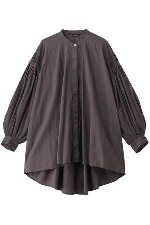 ミズイロインド/mizuiro indのピンタックパフスリーブシャツ(110400/110403)