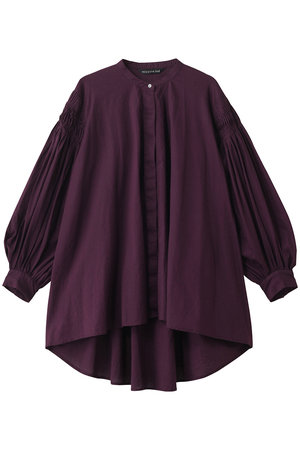 ミズイロインド/mizuiro indのpin tucked puff slv shirt シャツ(110400/110403)